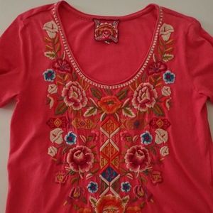 "Anaya" JWLA XS Scoop neck Short Sleeve Top